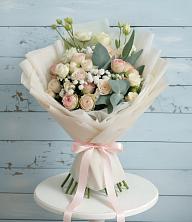 Букет цветов из:  Розы и Лизиантусы в Даниловке