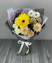 Букет цветов из:  Розы, Герберы и Хризантемы #REPLACE_PRED# Даниловке