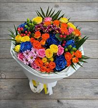 Букет цветов из:  Розы и Хризантемы в Даниловке