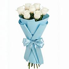 Букет 7 белых роз Проуд #REPLACE_PRED# Даниловке