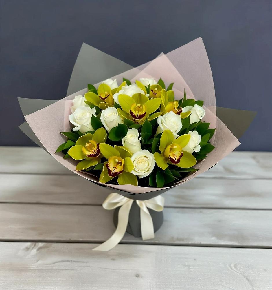 Букет цветов из: Орхидеи и Розы в Даниловке