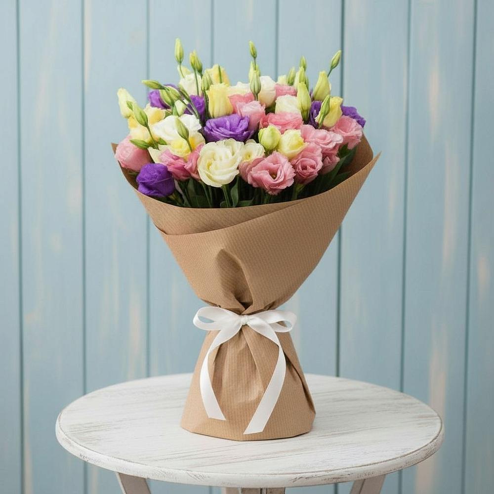 Букет цветов из: Лизиантусы в Даниловке