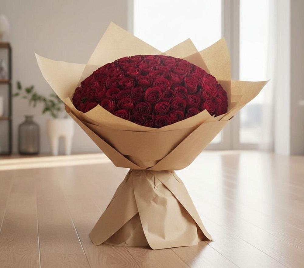 Букет 101 Красная роза в Даниловке