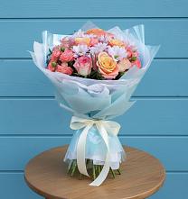 Букет цветов из:  Хризантемы и Розы в Даниловке