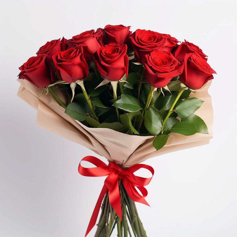 Букет 11 Красных роз Эдлесс Лав в Даниловке