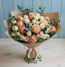 Букет цветов из:  Альстромерии и Розы в Даниловке